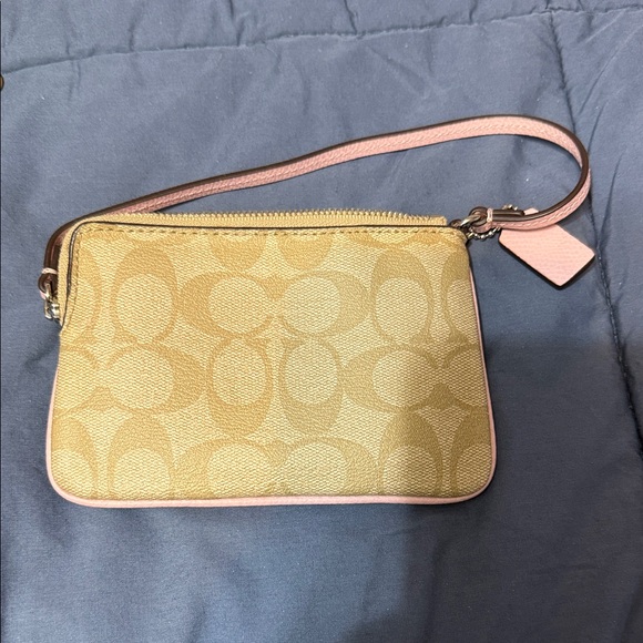 Coach Gold and Pink Wristlet - Picture 3 of 3
